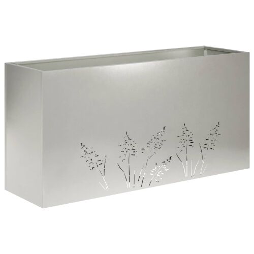 Vrtna saksija 2 kom. Srebrna 100 x 30 x 49 cm Nehrđajući čelik - Nehrđajući čelik 100 x 30 x 49 cm 2 Cijena