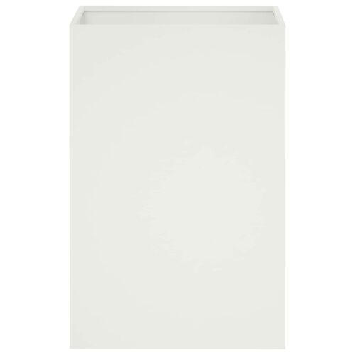 Vrtna saksija Bijela 40 x 40 x 60 cm Čelična vrata - Bijela 40 x 40 x 60 cm Cijena