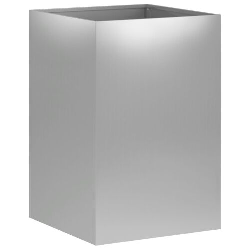 Vrtna saksija Srebrna 40 x 40 x 60 cm Pocinčani čelik - Pocinčani čelik 40 x 40 x 60 cm Cijena