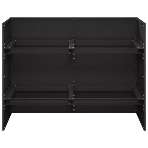 Vrtna saksija Crna 80 x 40 x 60 cm Čelična vrata - Crna 80 x 40 x 60 cm Cijena