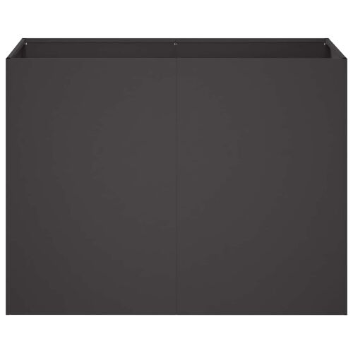 Vrtna saksija Crna 80 x 40 x 60 cm Čelična vrata - Crna 80 x 40 x 60 cm Cijena