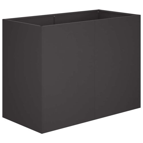 Vrtna saksija Crna 80 x 40 x 60 cm Čelična vrata - Crna 80 x 40 x 60 cm Cijena