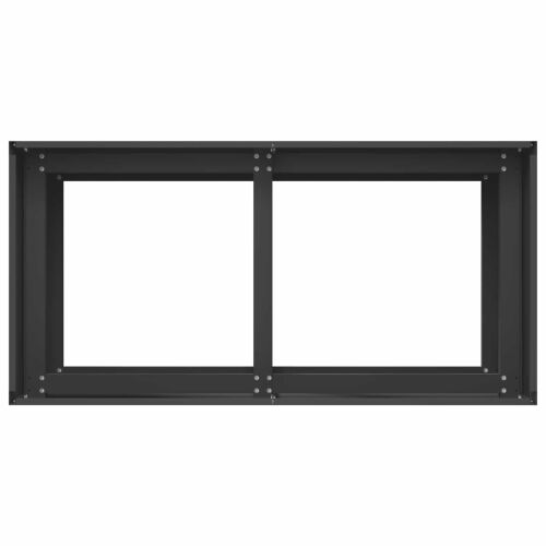 Vrtna saksija Crna 80 x 40 x 60 cm Čelična vrata - Crna 80 x 40 x 60 cm Cijena
