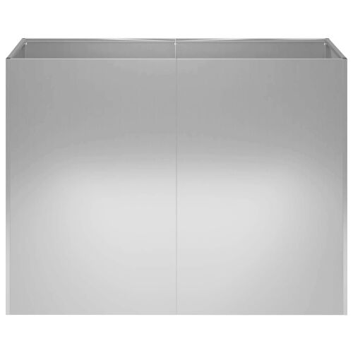 Vrtna saksija Srebrna 80 x 40 x 60 cm Pocinčani čelik - Pocinčani čelik 80 x 40 x 60 cm Cijena