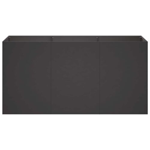 Vrtna saksija Crna 120 x 40 x 60 cm Čelična vrata - Crna 120 x 40 x 60 cm Cijena