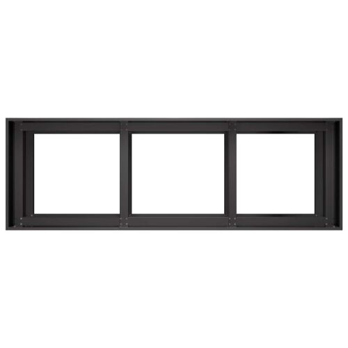 Vrtna saksija Crna 120 x 40 x 60 cm Čelična vrata - Crna 120 x 40 x 60 cm Cijena