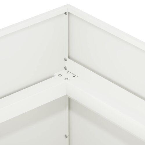 Vrtna saksija Bijela 120 x 40 x 60 cm Čelična vrata - Bijela 120 x 40 x 60 cm Cijena