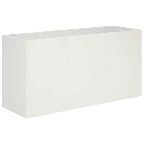 Vrtna saksija Bijela 120 x 40 x 60 cm Čelična vrata - Bijela 120 x 40 x 60 cm Cijena