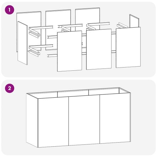 Vrtna saksija Antracit 120 x 40 x 60 cm Čelična vrata - Antracit 120 x 40 x 60 cm Cijena