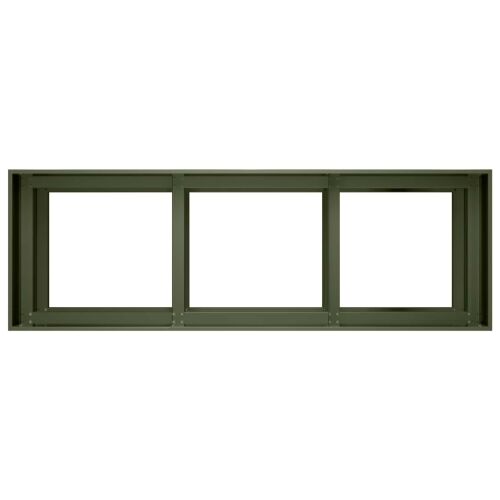 Vrtna saksija Maslinastozelena 120 x 40 x 60 cm Čelična vrata - Maslinastozelena 120 x 40 x 60 cm Cijena