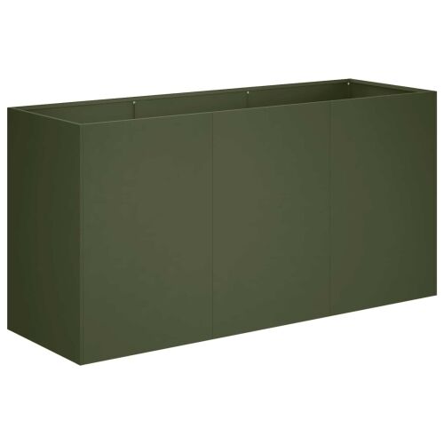 Vrtna saksija Maslinastozelena 120 x 40 x 60 cm Čelična vrata - Maslinastozelena 120 x 40 x 60 cm Cijena