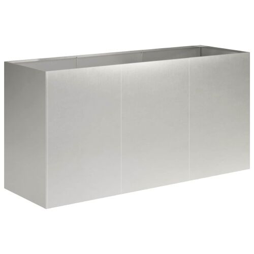 Vrtna saksija Srebrna 120 x 40 x 60 cm Nehrđajući čelik - Nehrđajući čelik 120 x 40 x 60 cm Cijena
