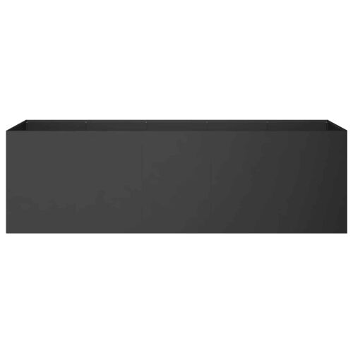 Vrtna saksija Crna 200 x 40 x 60 cm Čelična vrata - Crna 200 x 40 x 60 cm Cijena