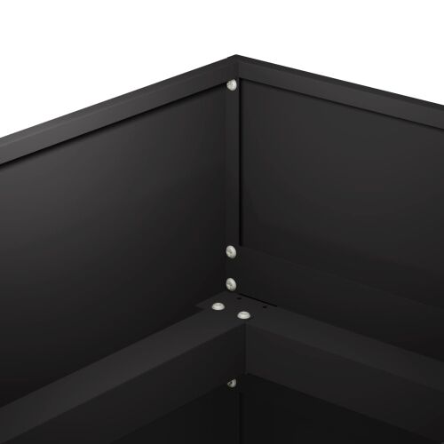 Vrtna saksija Crna 200 x 40 x 60 cm Čelična vrata - Crna 200 x 40 x 60 cm Cijena