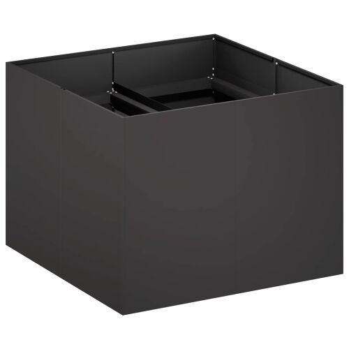 Vrtna saksija Crna 80 x 80 x 60 cm Čelična vrata - Crna 80 x 80 x 60 cm Cijena