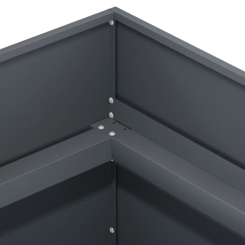 Vrtna saksija Antracit 80 x 80 x 60 cm Čelična vrata - Antracit 80 x 80 x 60 cm Cijena