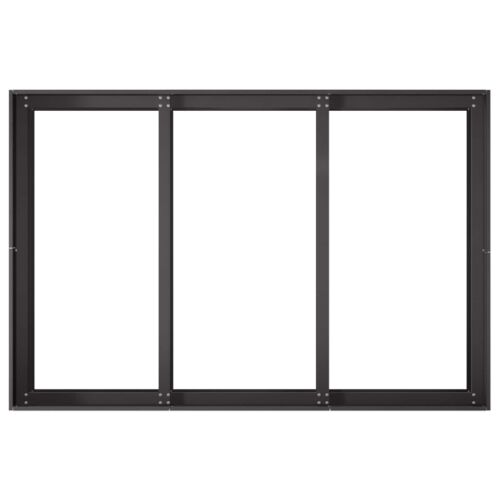 Vrtna saksija Crna 120 x 80 x 60 cm Čelična vrata - Crna 120 x 80 x 60 cm Cijena