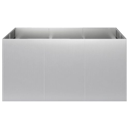Vrtna saksija Srebrna 120 x 80 x 60 cm Pocinčani čelik - Pocinčani čelik 120 x 80 x 60 cm Cijena