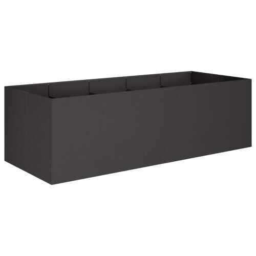 Vrtna saksija Crna 200 x 80 x 60 cm Čelična vrata - Crna 200 x 80 x 60 cm Cijena