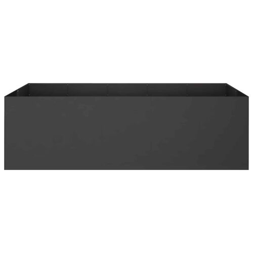 Vrtna saksija Crna 200 x 80 x 60 cm Čelična vrata - Crna 200 x 80 x 60 cm Cijena