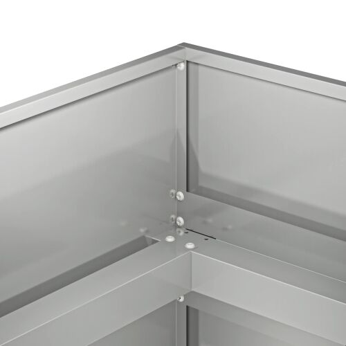 Vrtna saksija Srebrna 200 x 80 x 60 cm Pocinčani čelik - Pocinčani čelik 200 x 80 x 60 cm Cijena