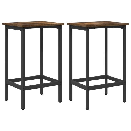 Barska stolica 2 kom. Dimljeni hrast 40 x 32 x 64 cm - Dimljeni hrast 2 40 x 32 x 64 cm Cijena