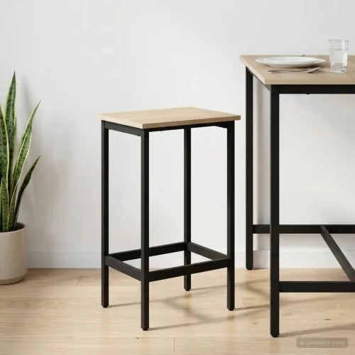 Barska stolica Hrast sonoma 40 x 32 x 74 cm Konstruirano drvo - Hrast sonoma 1 40 x 32 x 74 cm Cijena