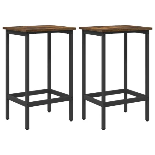 Barska stolica 2 kom. Dimljeni hrast 40 x 32 x 74 cm - Dimljeni hrast 2 40 x 32 x 74 cm Cijena