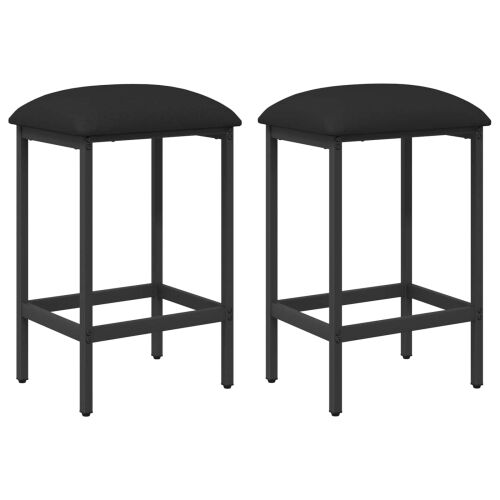 Barska stolica 2 kom. Crna 40 x 32 x 74 cm Konstruirano drvo - Crna 2 40 x 32 x 74 cm Cijena