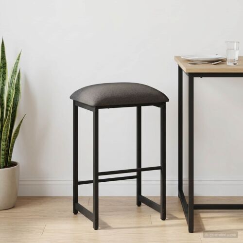 Barska stolica Svjetlosiva 40 x 32 x 64 cm Konstruirano drvo - Svjetlosiva 1 40 x 32 x 64 cm Cijena