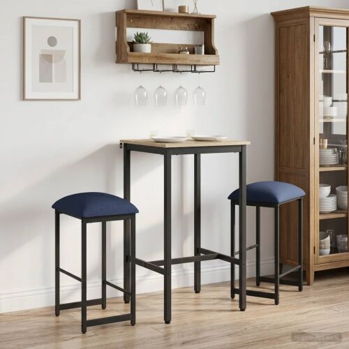 Barska stolica 2 kom. Plava 40 x 32 x 64 cm Konstruirano drvo - Plava 2 40 x 32 x 64 cm Cijena
