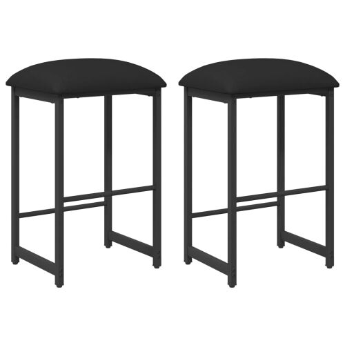 Barska stolica 2 kom. Crna 40 x 32 x 74 cm Konstruirano drvo - Crna 2 40 x 32 x 74 cm Cijena