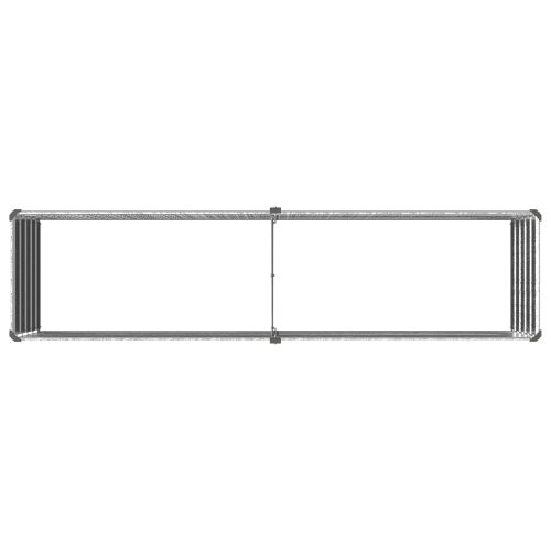 Povišeni vrtni krevet Srebrna 160 x 40 x 55 cm cinkani - 160 x 40 x 55 cm Pocinčani čelik Cijena