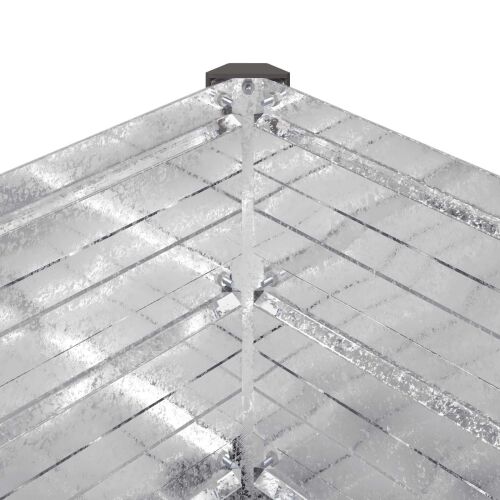 Povišeni vrtni krevet Srebrna 160 x 40 x 55 cm cinkani - 160 x 40 x 55 cm Pocinčani čelik Cijena