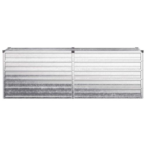 Povišeni vrtni krevet Srebrna 160 x 40 x 55 cm cinkani - 160 x 40 x 55 cm Pocinčani čelik Cijena