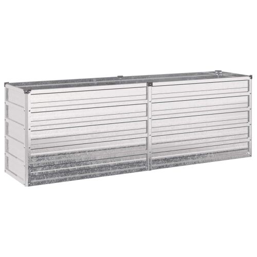 Povišeni vrtni krevet Srebrna 160 x 40 x 55 cm cinkani - 160 x 40 x 55 cm Pocinčani čelik Cijena
