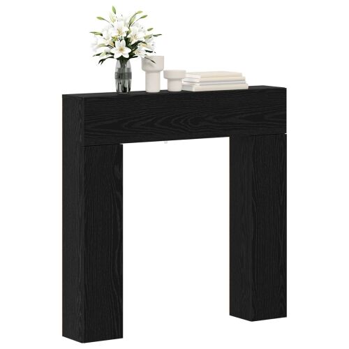 Okvir za kamin Crni hrast 102 x 18 x 100,5 cm Konstruirano drvo - Crni hrast Cijena