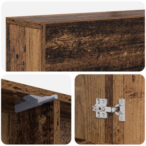 Okvir za kamin Staro drvo 102 x 18 x 100,5 cm Konstruirano drvo - Staro drvo Cijena