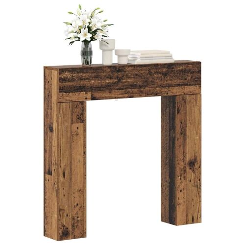 Okvir za kamin Staro drvo 102 x 18 x 100,5 cm Konstruirano drvo - Staro drvo Cijena