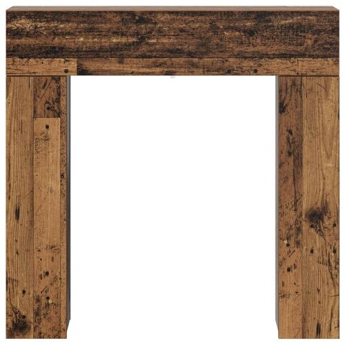 Okvir za kamin Staro drvo 102 x 18 x 100,5 cm Konstruirano drvo - Staro drvo Cijena
