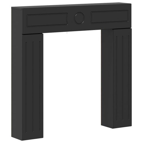 Okvir za kamin Crna 102 x 18 x 100,5 cm Konstruirano drvo - Crna Cijena