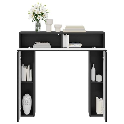 Okvir za kamin Crna 102 x 18 x 100,5 cm Konstruirano drvo - Crna Cijena