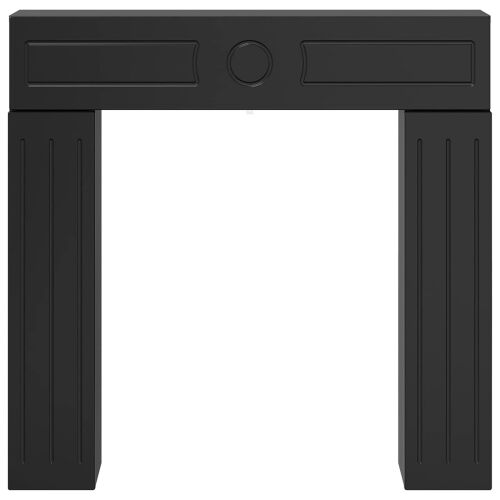 Okvir za kamin Crna 102 x 18 x 100,5 cm Konstruirano drvo - Crna Cijena