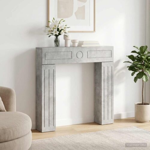Okvir za kamin Betonska siva 102 x 18 x 100,5 cm - Betonska siva Cijena