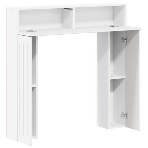 Okvir za kamin Bijela visokog sjaja 102 x 18 x 100,5 cm - Bijela visokog sjaja Cijena