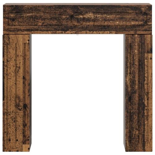 Okvir za kamin Staro drvo 102 x 18 x 100,5 cm Konstruirano drvo - Staro drvo Cijena