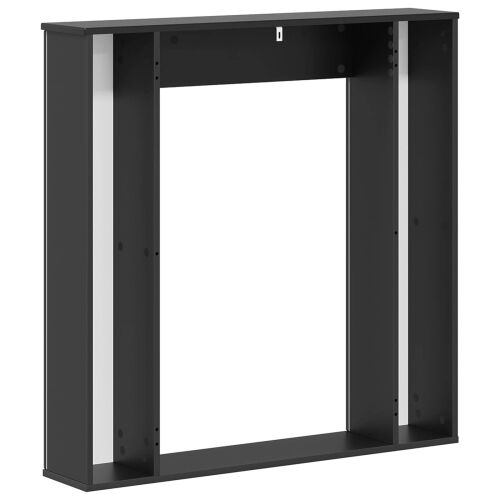 Okvir za kamin Crna 100 x 20 x 100 cm Konstruirano drvo - Crna Cijena