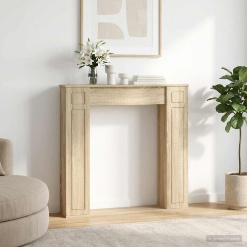 Okvir za kamin Hrast sonoma 100 x 20 x 100 cm Konstruirano drvo - Hrast sonoma Cijena