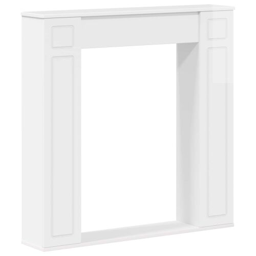 Okvir za kamin Bijela visokog sjaja 100 x 20 x 100 cm - Bijela visokog sjaja Cijena