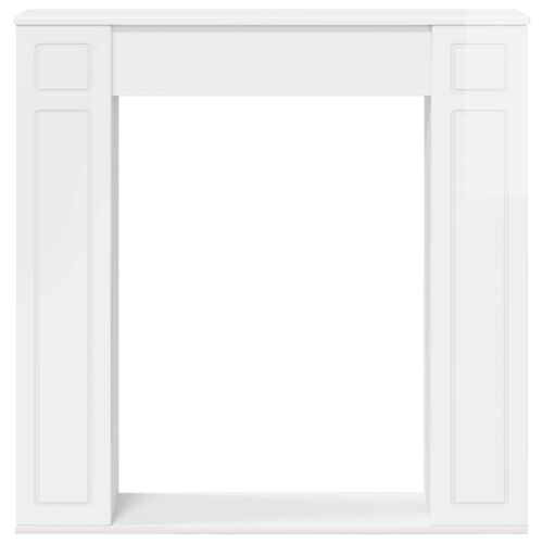 Okvir za kamin Bijela visokog sjaja 100 x 20 x 100 cm - Bijela visokog sjaja Cijena